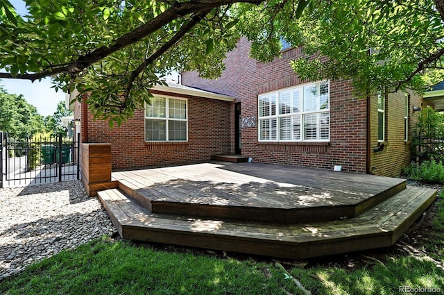 7527 E Severn Pl, Denver, CO 80230 - wooden deck featuring a gate