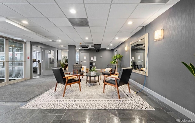 888 N Logan St Unit 5A, Denver, CO 80203 - common area with recessed lighting and a paneled ceiling