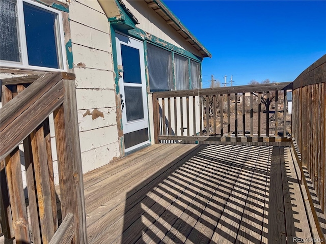 view of wooden terrace