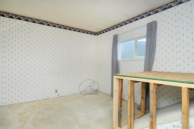 35805 US Highway 24, Buena Vista, CO 81211 - empty room with wallpapered walls and carpet