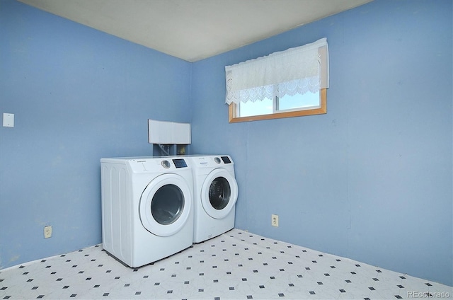 35805 US Highway 24, Buena Vista, CO 81211 - laundry area featuring washer and dryer and light flooring