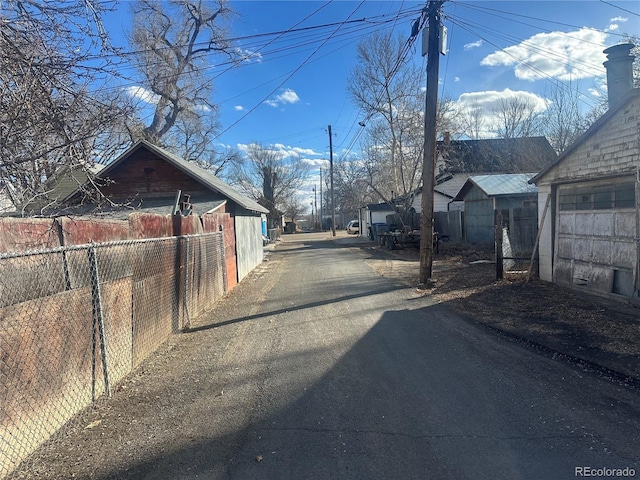 view of road