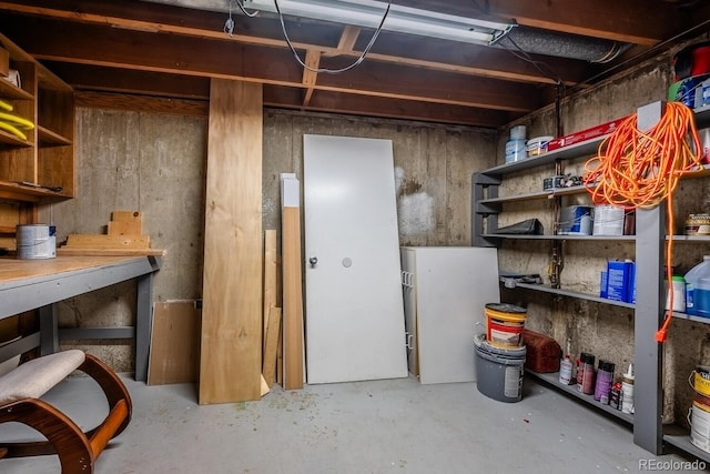 view of storage room