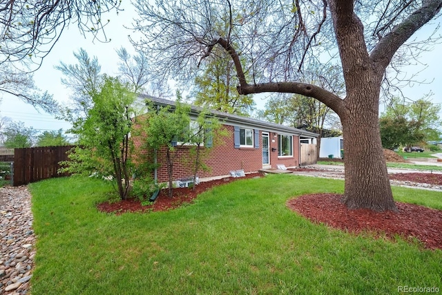 ranch-style home with brick siding