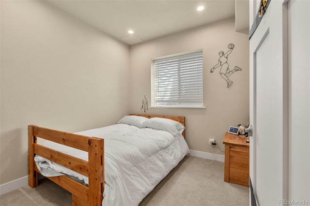 11235 S Neu Towne Cir, Parker, CO 80134 - bedroom featuring baseboards, carpet flooring, and recessed lighting