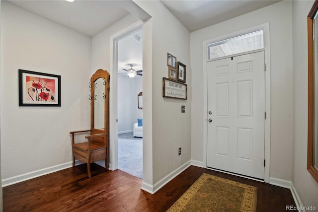 25536 E 1st Ave, Aurora, CO 80018 - entrance foyer featuring dark wood finished floors and baseboards