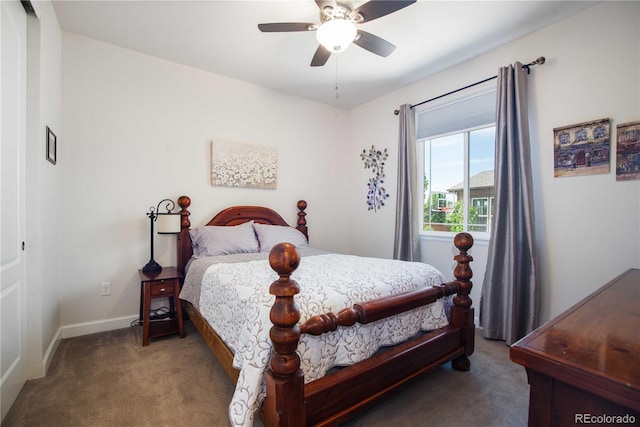 25536 E 1st Ave, Aurora, CO 80018 - carpeted bedroom with baseboards and ceiling fan