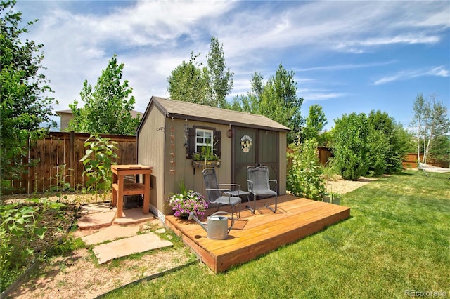 25536 E 1st Ave, Aurora, CO 80018 - view of outdoor structure with a fenced backyard