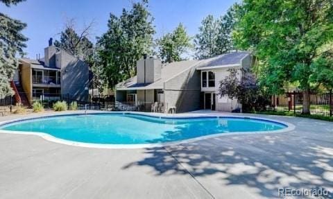 view of pool with a patio area