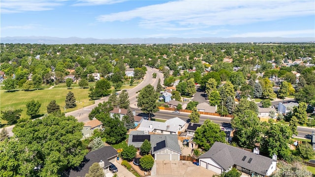 16673 E Kent Dr, Aurora, CO 80013 - aerial perspective of suburban area featuring mountains