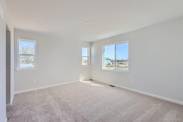 view of carpeted empty room