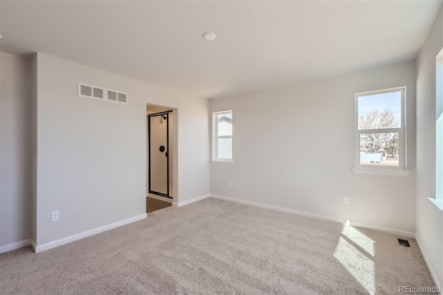 view of carpeted empty room