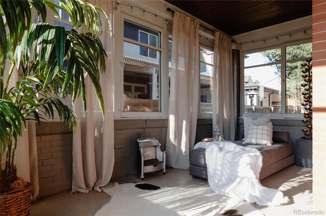 2096 S Logan St, Denver, CO 80210 - sunroom / solarium with a wood stove