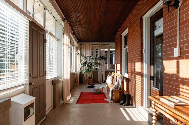 2096 S Logan St, Denver, CO 80210 - sunroom featuring wood ceiling