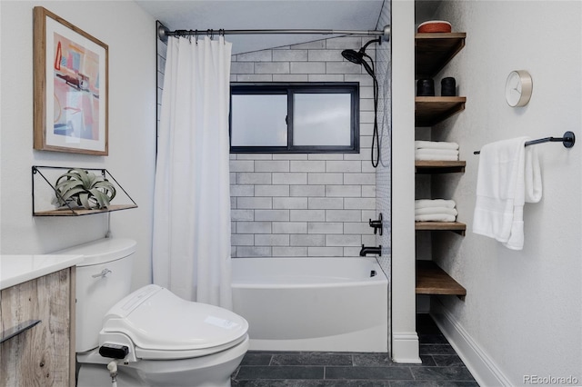2096 S Logan St, Denver, CO 80210 - full bathroom featuring shower / bath combo and vanity