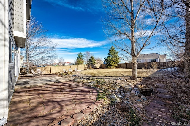 view of yard featuring a patio area