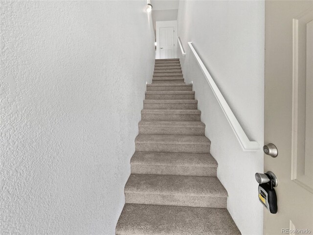 view of stairway