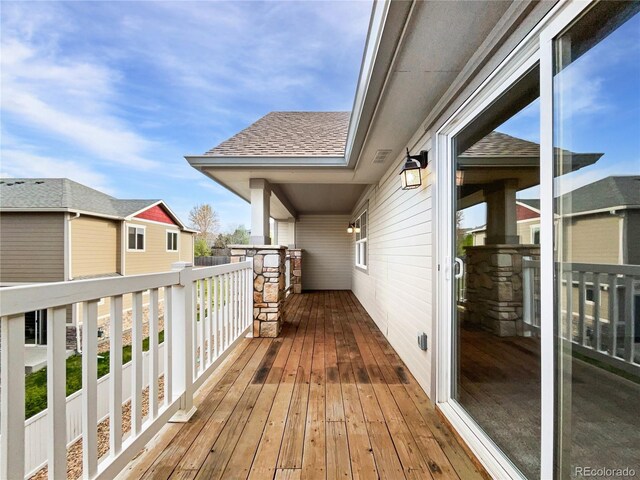 view of wooden terrace
