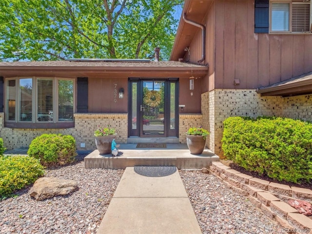 7379 S Lafayette Cir W, Centennial, CO 80122 - property entrance with brick siding