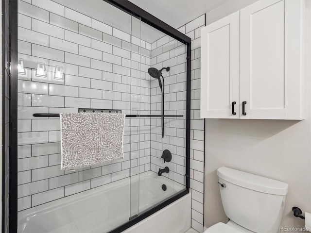 7379 S Lafayette Cir W, Centennial, CO 80122 - bathroom with bath / shower combo with glass door and toilet