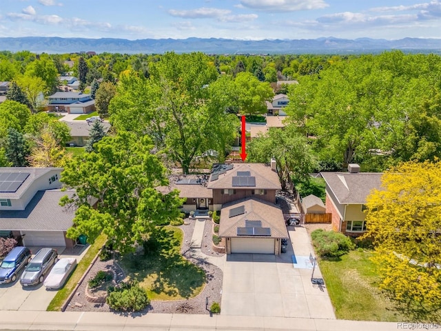7379 S Lafayette Cir W, Centennial, CO 80122 - aerial view of residential area featuring a mountainous background