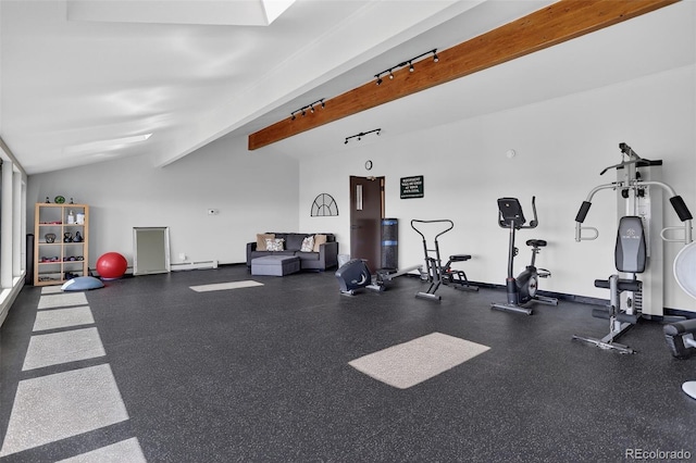 31270 John Wallace Rd Unit 302, Evergreen, CO 80439 - workout area featuring a baseboard heating unit