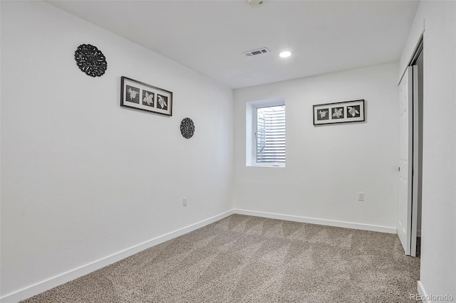 3575 S Ouray St, Aurora, CO 80013 - unfurnished bedroom featuring carpet, baseboards, a closet, and recessed lighting