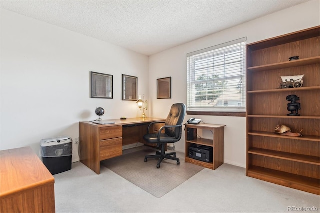 2437 E Geddes Pl, Centennial, CO 80122 - office area featuring light colored carpet and a textured ceiling