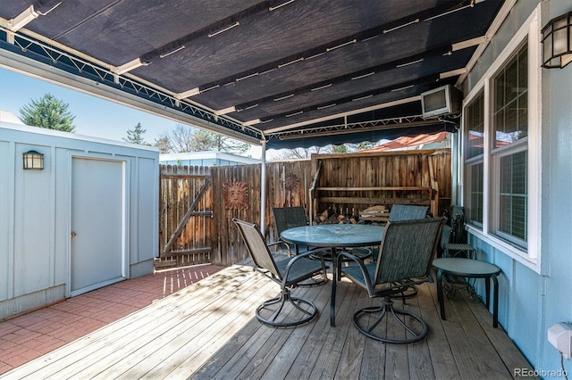 2437 E Geddes Pl, Centennial, CO 80122 - deck with outdoor dining space