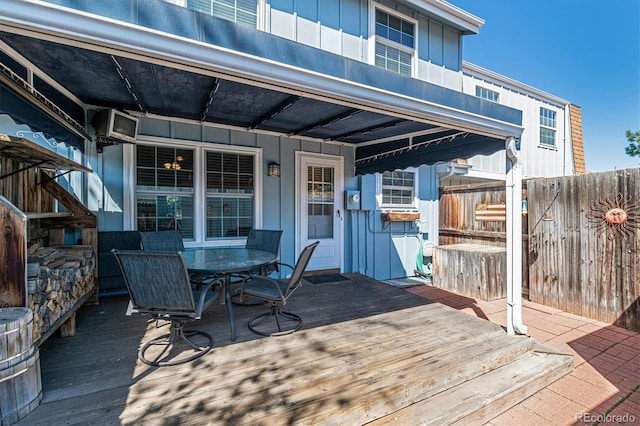 2437 E Geddes Pl, Centennial, CO 80122 - wooden terrace featuring outdoor dining space