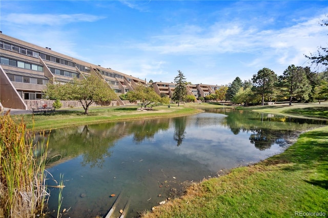 view of water feature