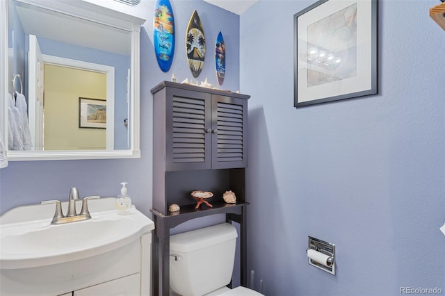 4929 Witches Hollow Ln, Colorado Springs, CO 80911 - half bathroom with toilet and vanity