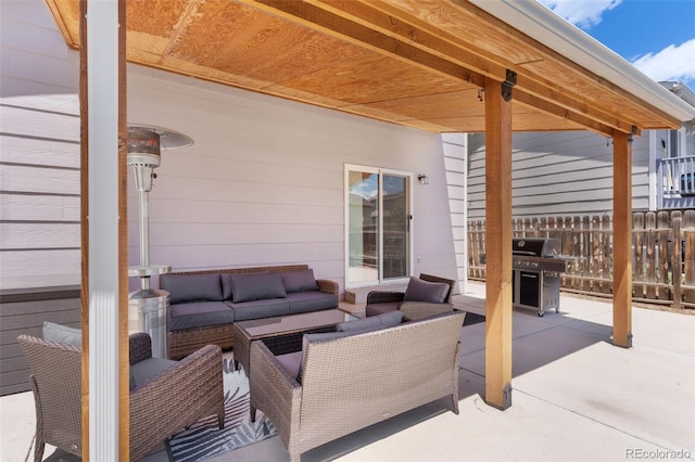4929 Witches Hollow Ln, Colorado Springs, CO 80911 - view of patio / terrace featuring area for grilling and an outdoor living space