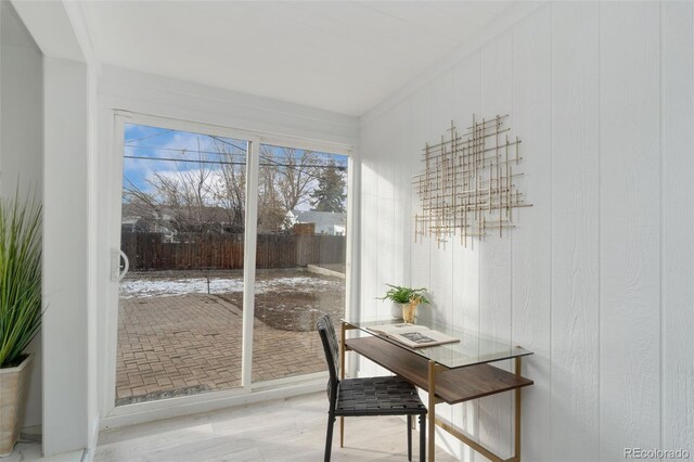 view of sunroom / solarium