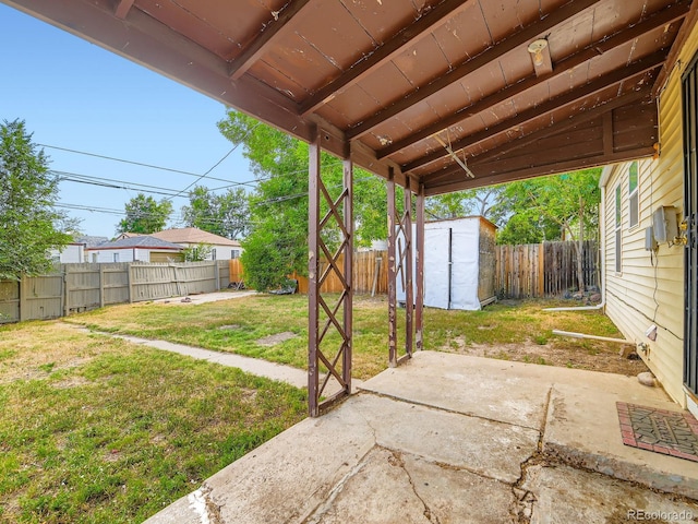 1850 W 50th Ave, Denver, CO 80221 - fenced backyard featuring a patio area