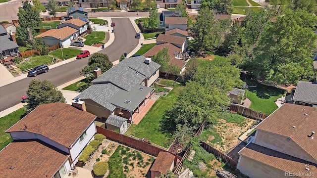 10832 W Powers Pl, Littleton, CO 80127 - aerial view of property and surrounding area featuring nearby suburban area
