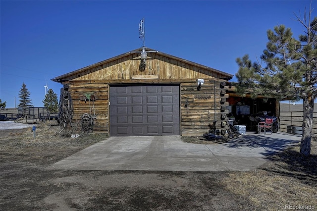 14475 N Yoder Rd, Calhan, CO 80808 - detached garage featuring driveway