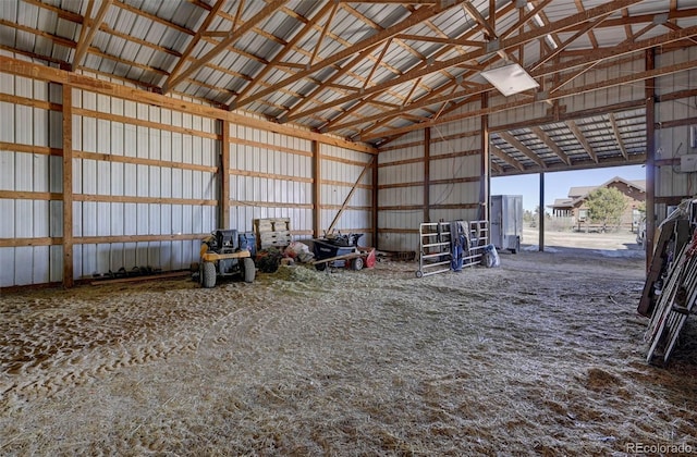 14475 N Yoder Rd, Calhan, CO 80808 - garage featuring metal wall
