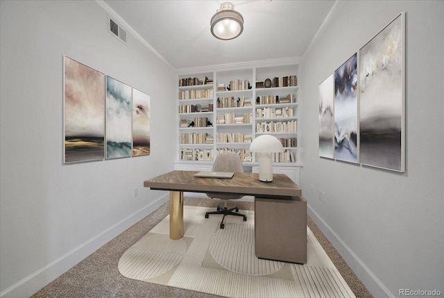 300 Hudson St Unit 203, Denver, CO 80220 - office area featuring baseboards and built in features