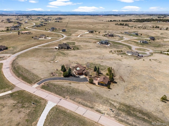 drone / aerial view with a rural view