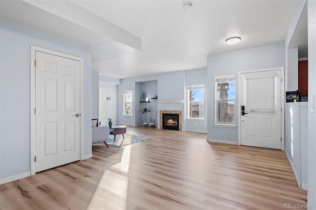 entryway featuring light wood-type flooring