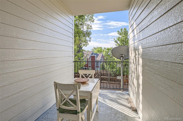 view of balcony