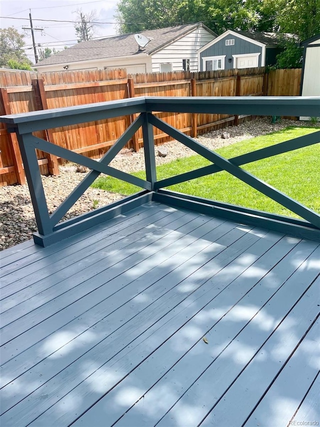150 S Osceola St, Denver, CO 80219 - deck featuring a fenced backyard