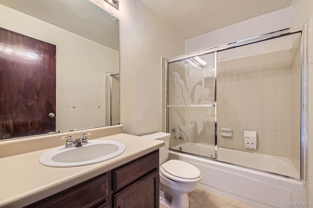 2370 Redwood Ave, Lafayette, CO 80026 - full bathroom with vanity and bath / shower combo with glass door