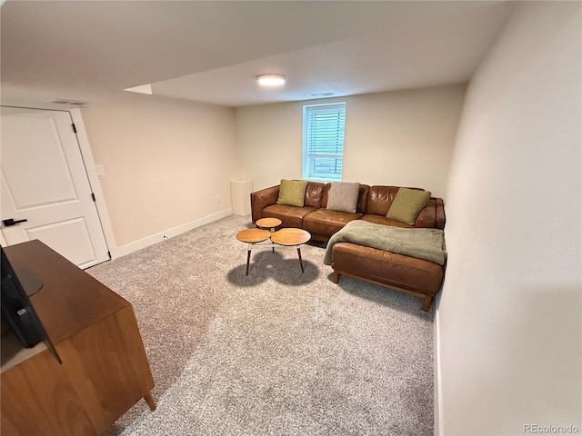 1694 Xanthia St, Denver, CO 80220 - living area featuring carpet and baseboards