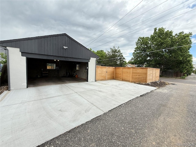 1694 Xanthia St, Denver, CO 80220 - detached garage featuring a gate