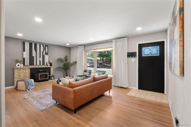 2963 S Vrain St, Denver, CO 80236 - living area featuring wood finished floors and recessed lighting
