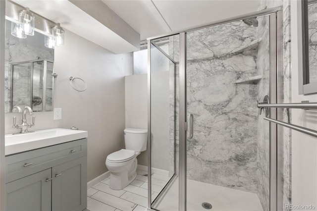 2963 S Vrain St, Denver, CO 80236 - full bath with vanity and a marble finish shower