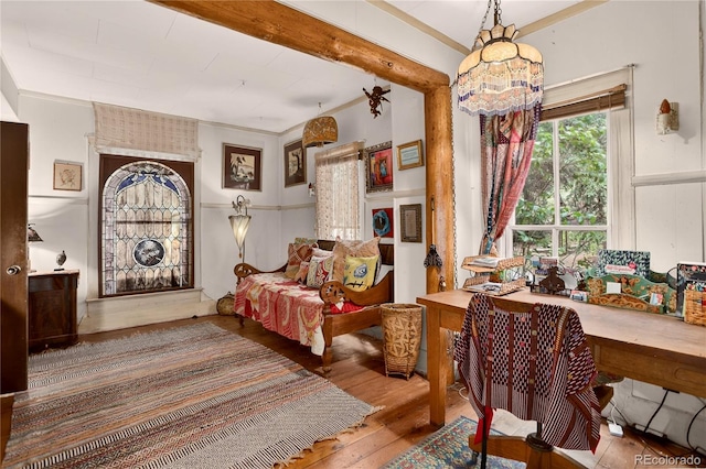 5975 Wellington Rd, Cascade, CO 80809 - sitting room featuring hardwood / wood-style floors