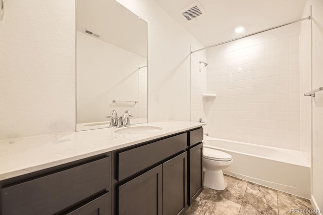 2190 S Haleyville Way, Aurora, CO 80018 - full bathroom with toilet, vanity, and  shower combination